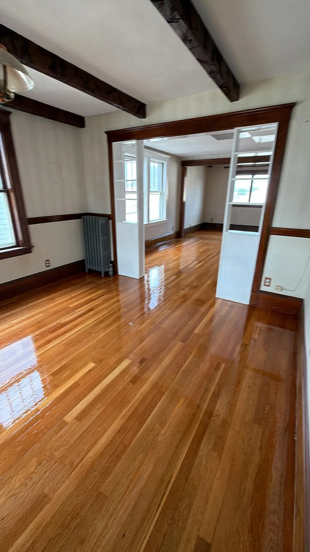 Hardwood floor installation